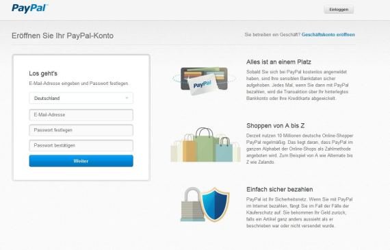 Anmeldung Bei Paypal Anmeldung Bei Paypal
