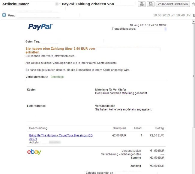 paypal-zahlungsbestätigung