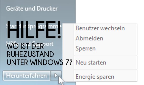 Ruhezustand in Windows 7 aktivieren – So wird’s gemacht