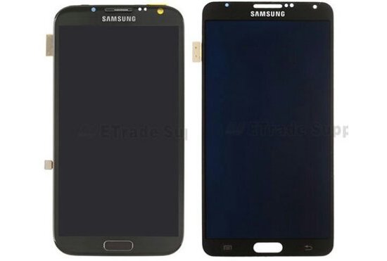 Samsung Galaxy Note 3: Größenvergleich der Vorderseite mit dem Note 2