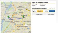 Taxikosten berechnen: online, mit App (Android, iPhone) und im Browser