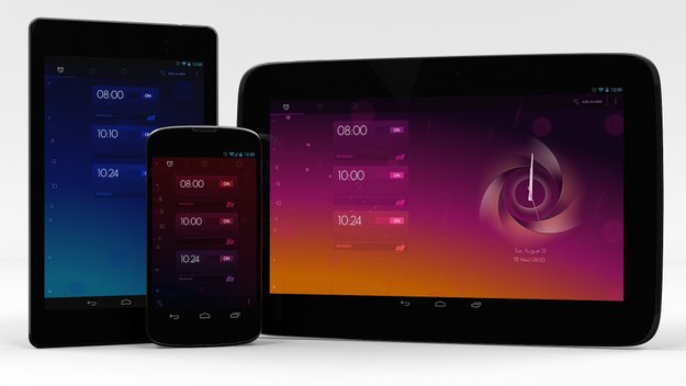 Timely: Schicke Android-Uhr mit Wecker und Timer im Holo-Design