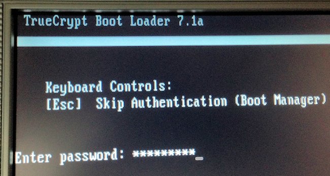 truecrypt passworteingabe boot
