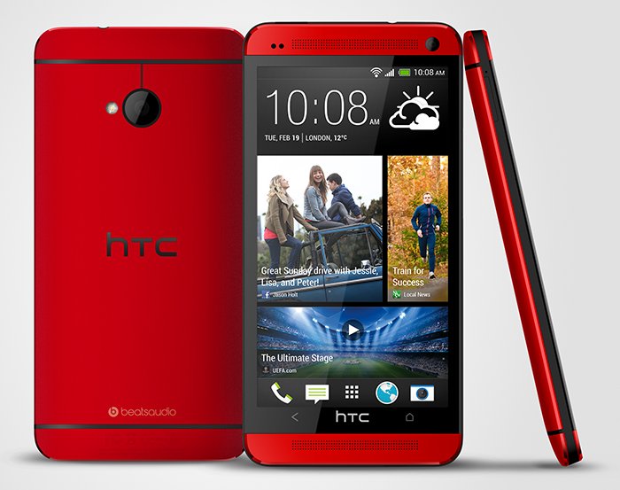 HTC One in Blau und Rot - weitere Bilder