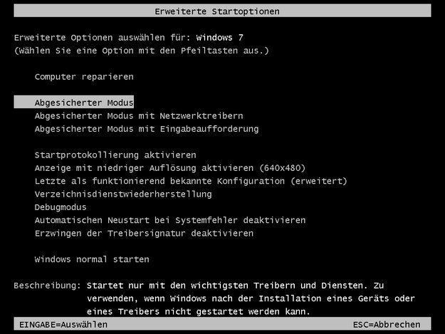 Windows 7: Abgesicherter Modus starten – so geht's