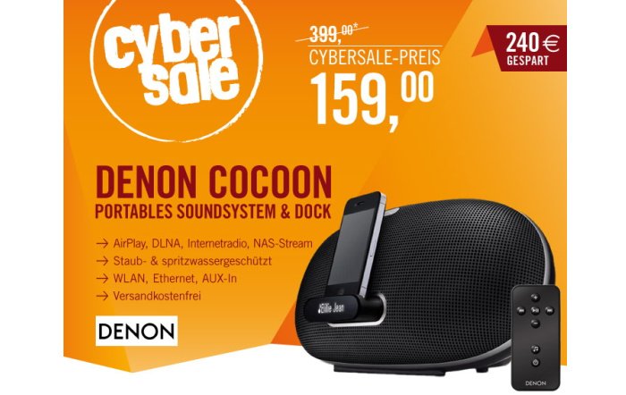 Denon Cocoon Portable Soundsystem für 159,00 Euro bei Cyberport