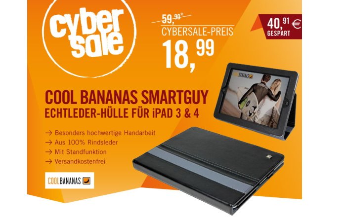 Cool Bananas SmartGuy iPad Hülle für 18,99 Euro im Cybersale