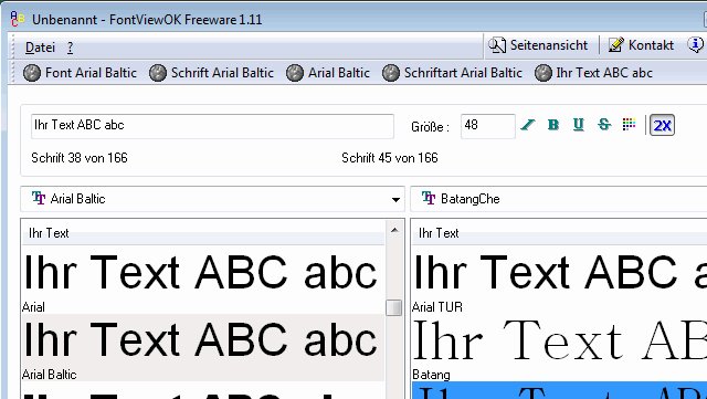 FontViewOK 8.21 for windows download