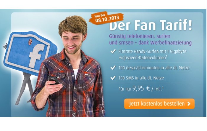 Netzclub: 1 GB Datenvolumen mit 100 Minuten & 100 SMS für 9,95 Euro pro Monat