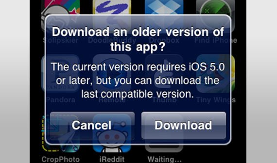 Apple bietet kompatible Apps für ältere iOS-Geräte an