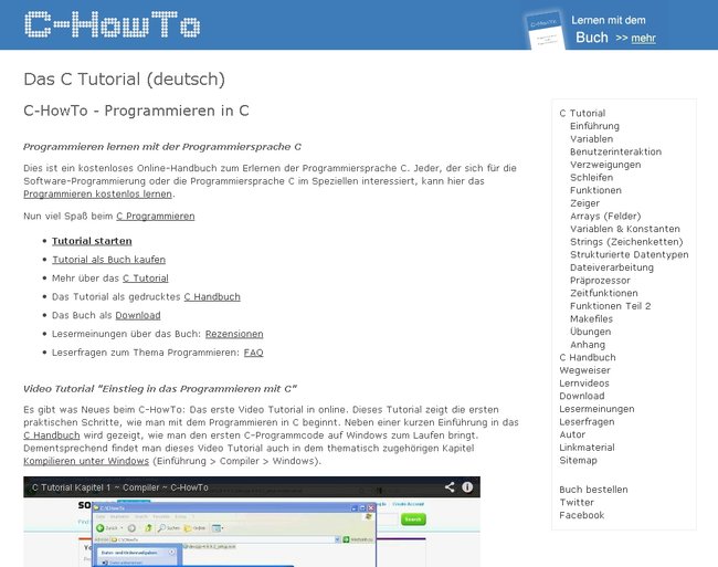 c howto programmieren lernen