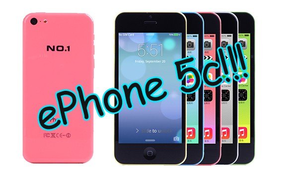 ePhone 5c: iPhone-Klon mit Android für nur 99 Euro