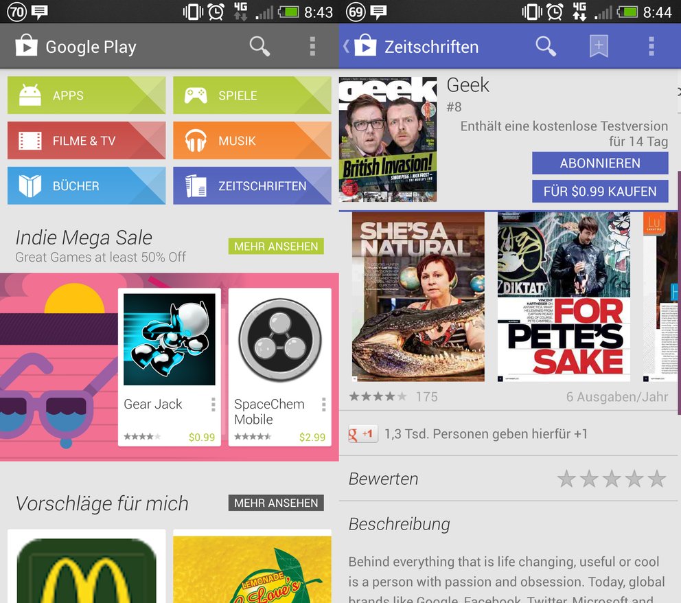 Google Play Magazines: Neue Hinweise auf Deutschlandstart aufgetaucht