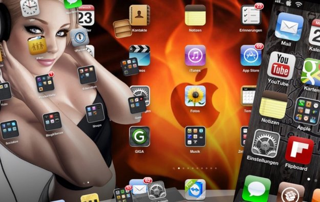 iOS 6 Homescreen: So schauts aus, bei Hempels unterm Bett (Betthupferl)
