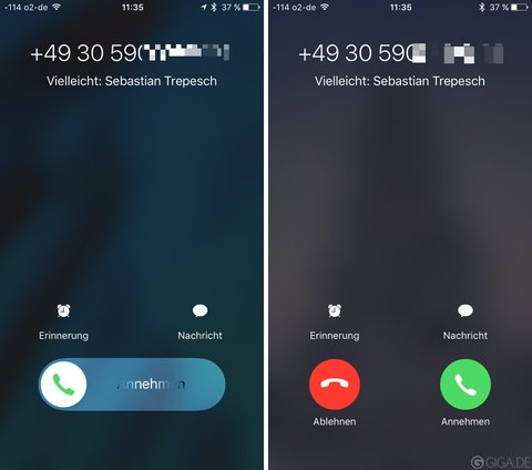 Anruf auf dem iPhone abweisen, so gehts