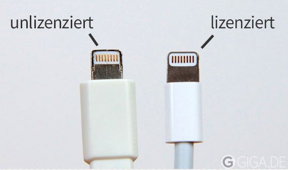 iOS 7 blockiert unlizenziertes Lightning-Zubehör