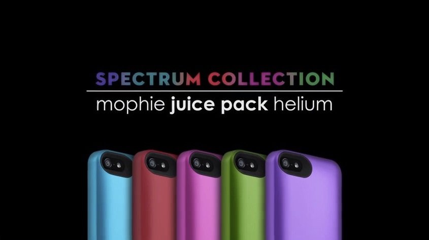 Mophie Juice Pack Helium in Farbe: Die "Spectrum Collection"