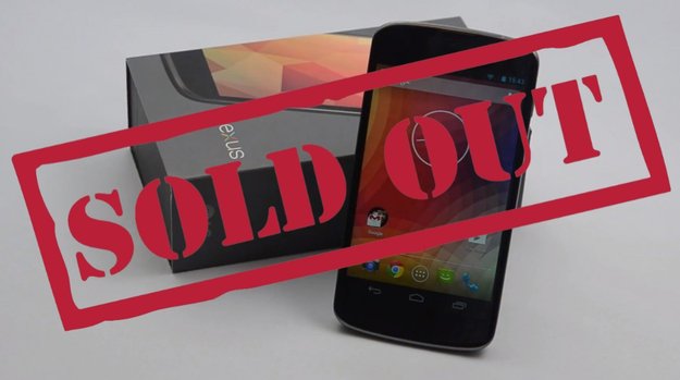 Nexus 4: Im deutschen Play Store ausverkauft – Nexus 5 kann kommen