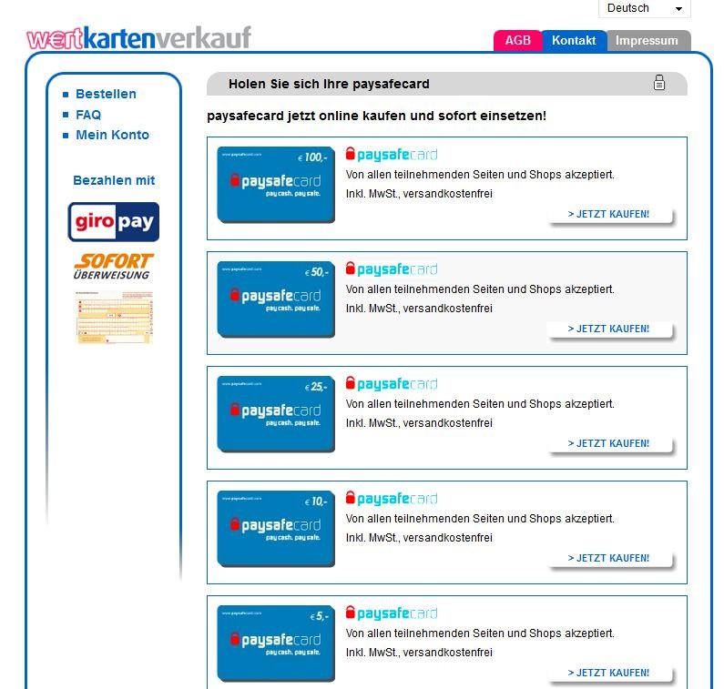 paysafecard with credit card