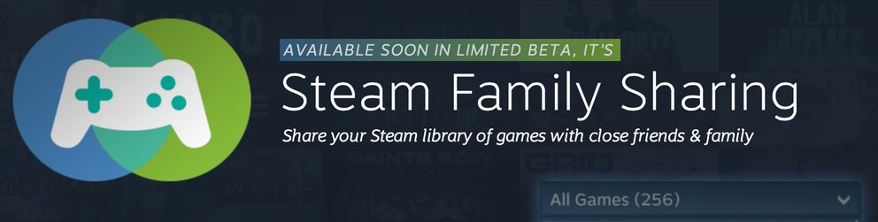 Steam: Family Sharing erlaubt das Teilen von Spielen