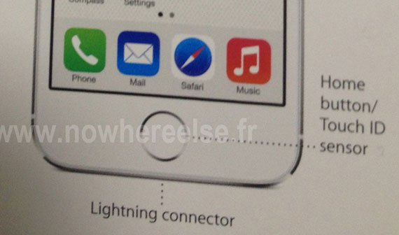 iPhone 5S: Foto zeigt Homebutton mit "Touch ID Sensor"