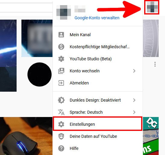 Youtube namen ändern