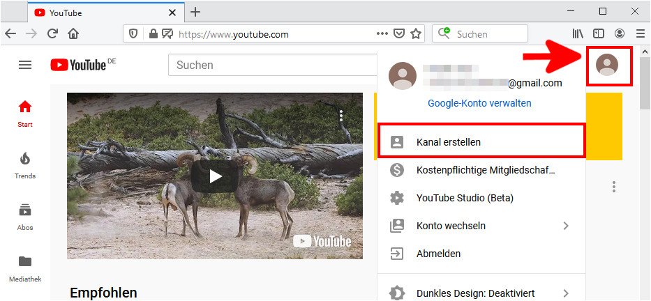 Youtube Kanal Erstellen So Gehts 