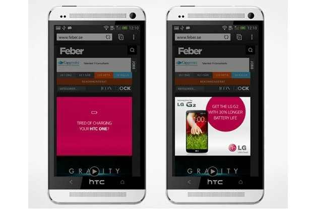 LG trollt HTC One & Apples iPhone