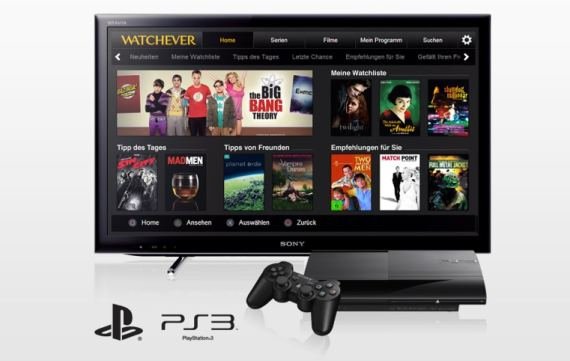 So könnt ihr Watchever auf der PS3 sehen