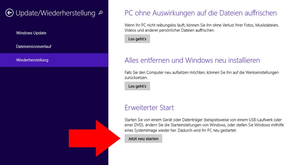 Windows 8 Abgesicherter Modus beim Start so geht