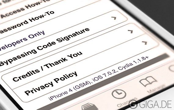 iOS 7.0.2 gejailbreakt, Cydia erfolgreich portiert