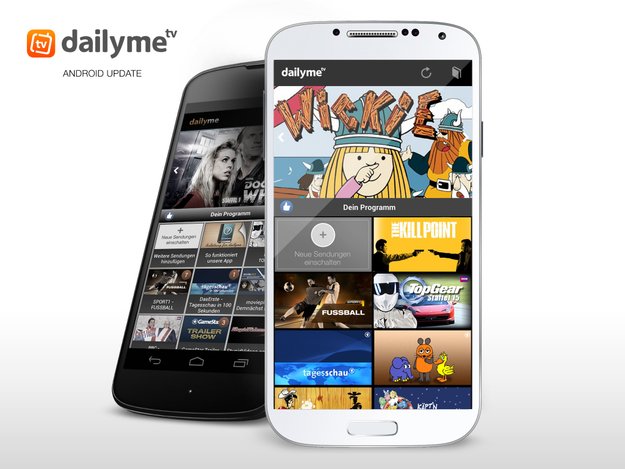 Kostenlose TV App dailyme TV mit neuem Design und Programm