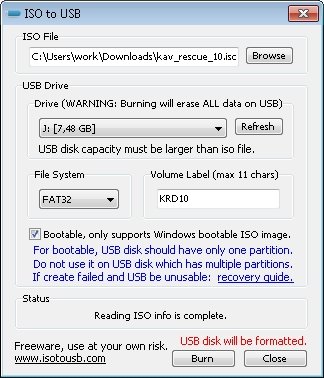 iso to usb