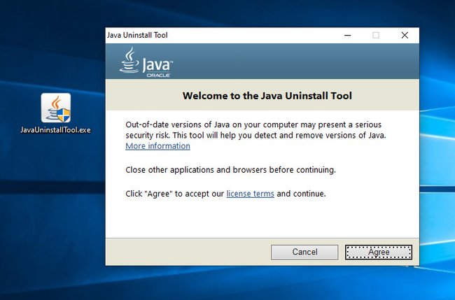 Mit dem Uninstall-Tool von Oracle deinstalliert ihr Java von eurem PC. Bild: GIGA