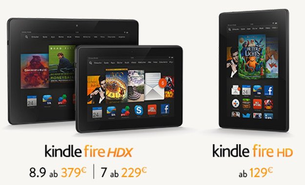 Kindle Fire HDX: Neue Amazon-Tablets jetzt auch in Deutschland bestellbar