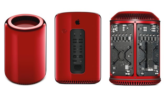 Mac Pro 2013: Rotes Einzelstück wird für guten Zweck versteigert