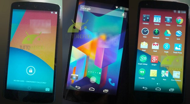 Android 4.4 KitKat auf Nexus 5: Weitere Fotos von Lock- und Homescreen sowie App Drawer aufgetaucht