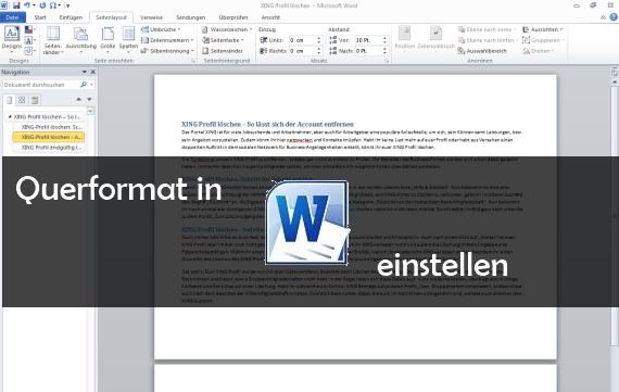 Word: Querformat einstellen und drucken - so geht's