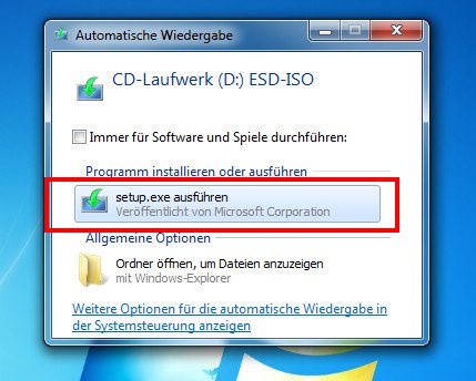 Hier startet ihr die Windows-8-Installation. Bild: GIGA