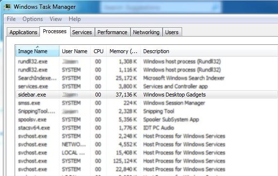 Was ist sidebar.exe- und wie behebe ich etwaige Fehler?