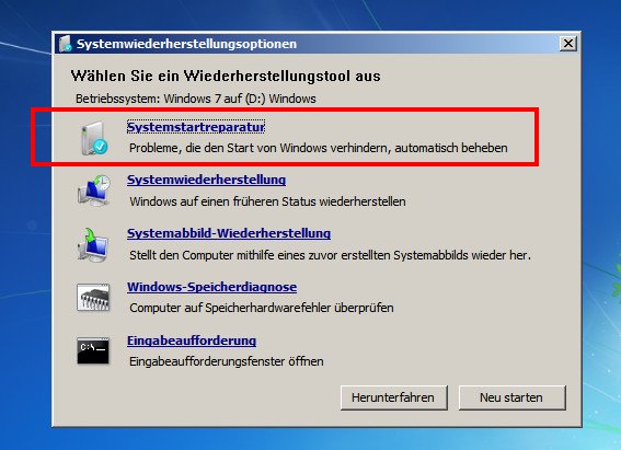 Bootmgr Fehlt Windows 7