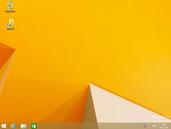 Windows 8 wurde als Upgrade installiert. Bild: GIGA