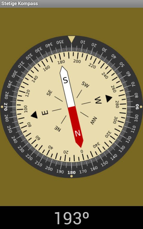 Kompass-Anzeige-Scheibe