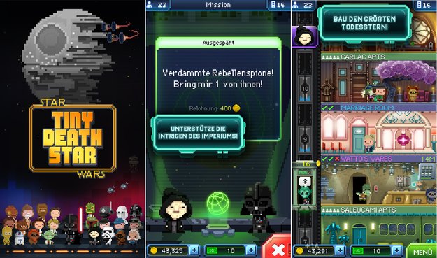 Star Wars - Tiny Death Star: Kostenlos in den Play Store geschwebt