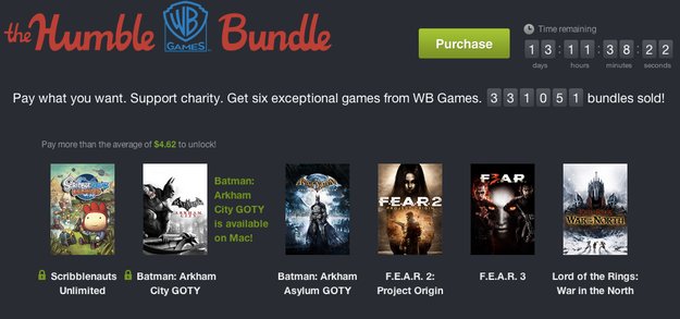 Humble WB Games Bundle: Batman, F.E.A.R und Scribblenauts im Angebot
