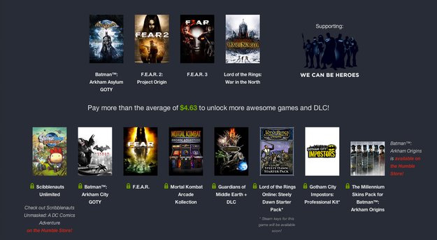 Humble WB Games Bundle: Warner erweitert Bundle um neue Titel und DLCs