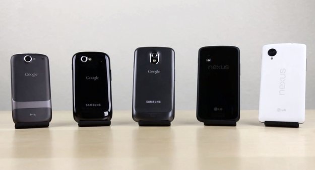 Google Nexus: Geschwindigkeit von Nexus One bis Nexus 5 im Videovergleich, umfassende Übersicht