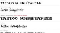 Tattoo-Schriftarten: Tätowierungen mit eigenem Text testen - und Motive finden (Tipps)