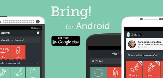Bring!: Hübsche App für gemeinsame Einkaufslisten jetzt auch für Android