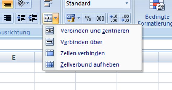 Excel Zellen verbinden - so geht's